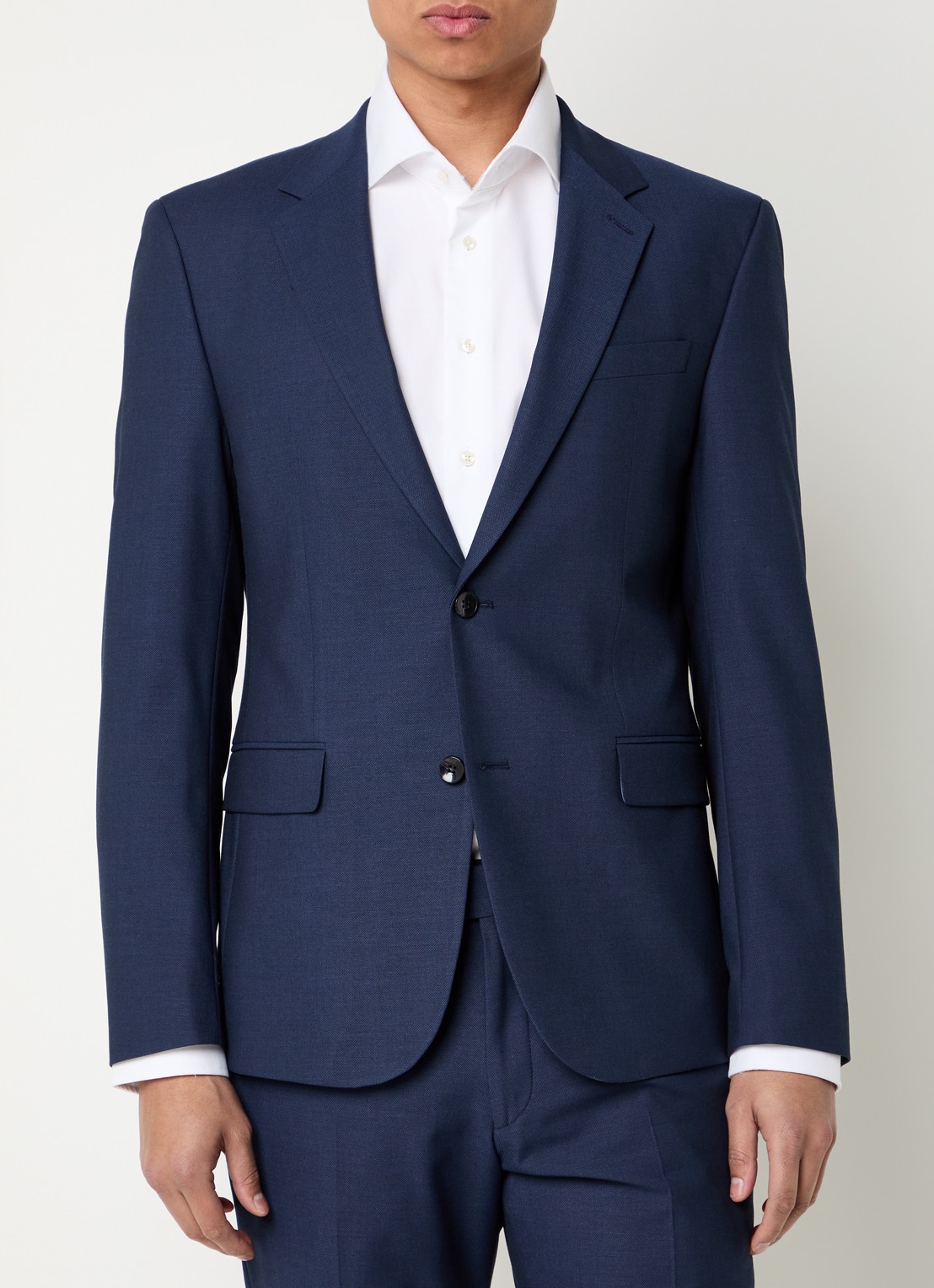 Strellson Aidan slim fit colbert  - detail 4 donkerblauw