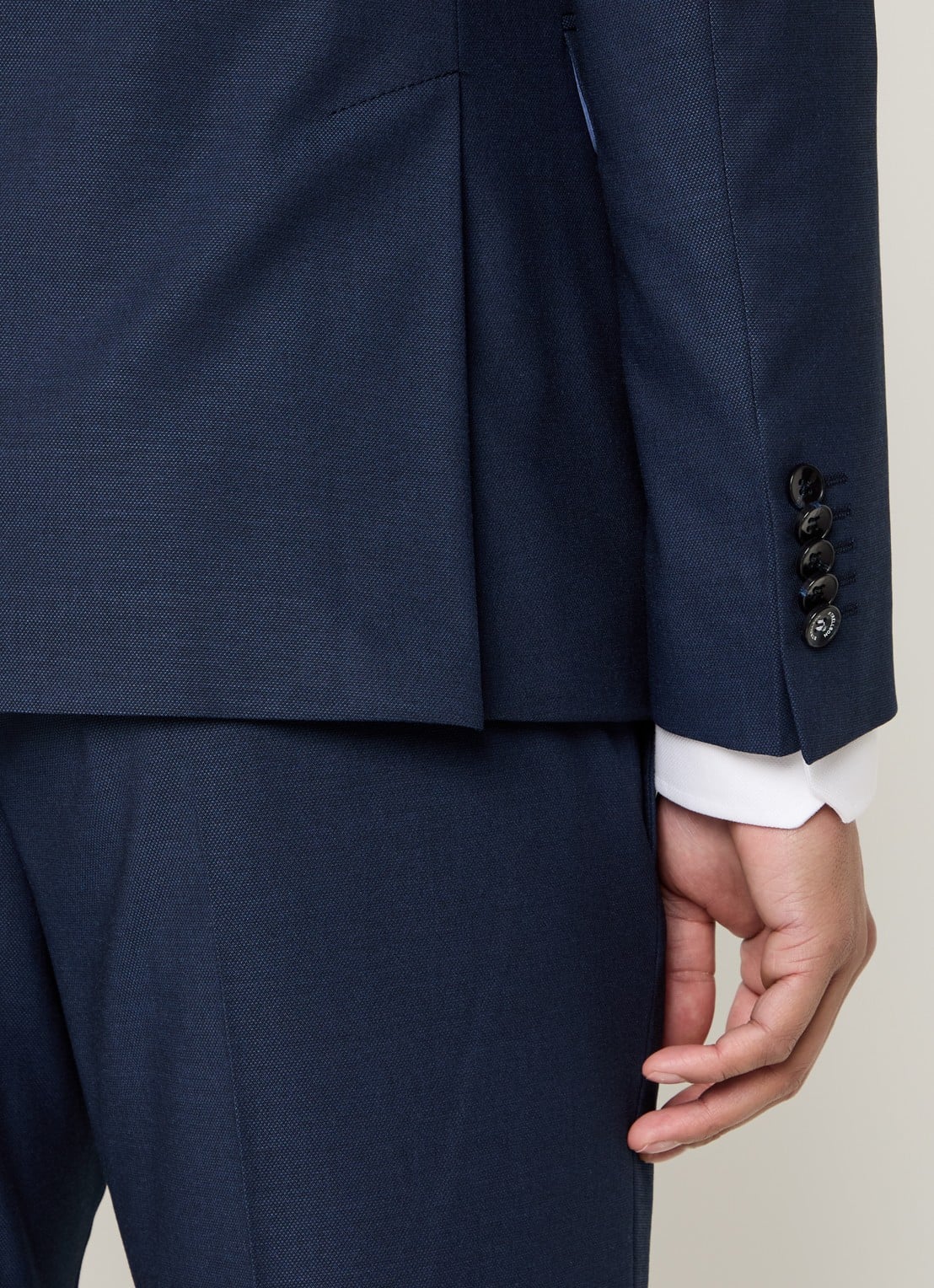 Strellson Aidan slim fit colbert  - detail 6 donkerblauw