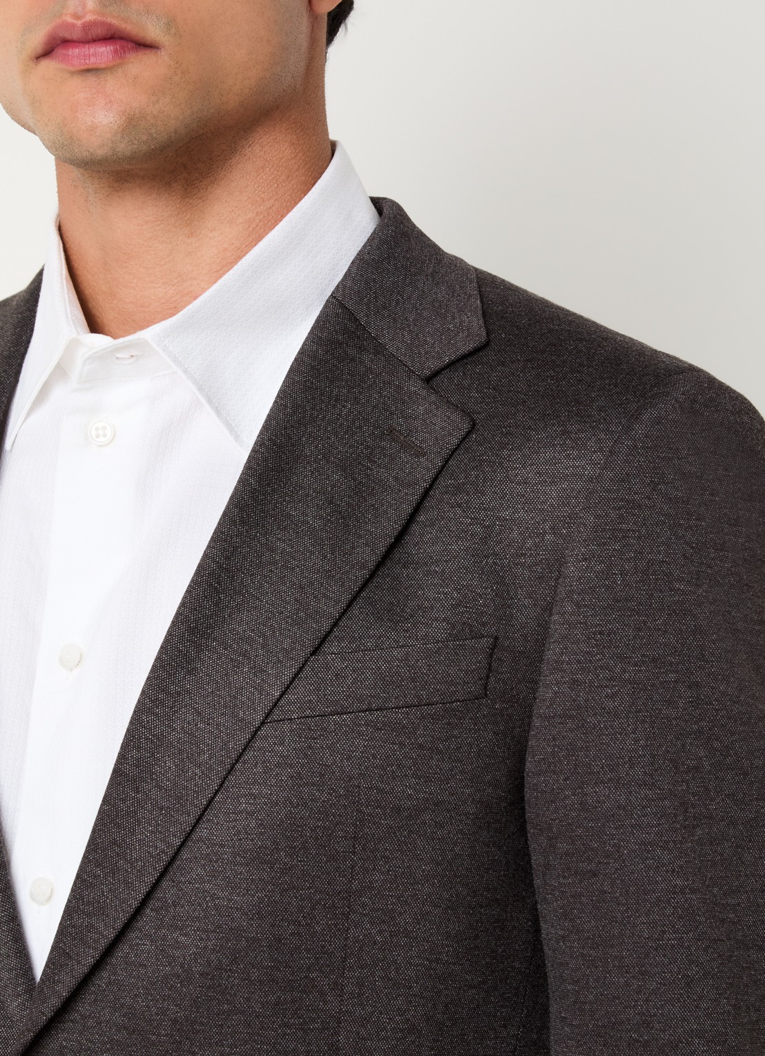 Strellson Arndt regular fit colbert met borst- en klepzakken - detail 5 donkerbruin