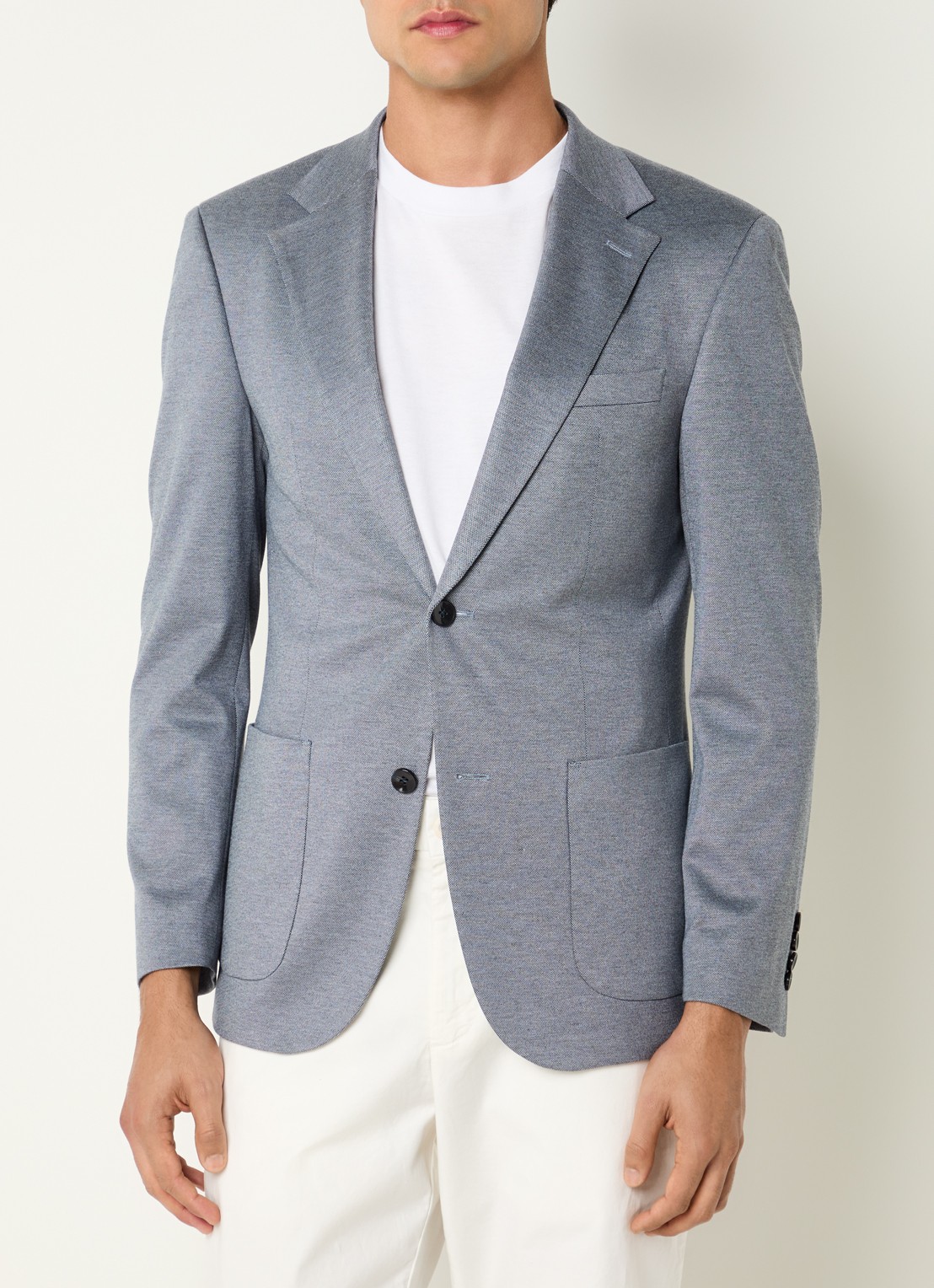 Strellson Arndt regular fit colbert met opgestikte zakken - detail 2 donkerblauw