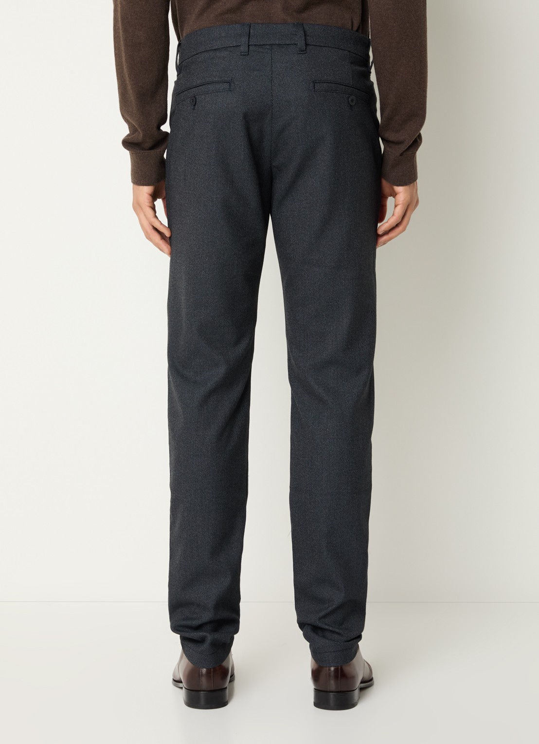 Strellson Code slim fit pantalon met steekzakken - achterkant 3 blauw