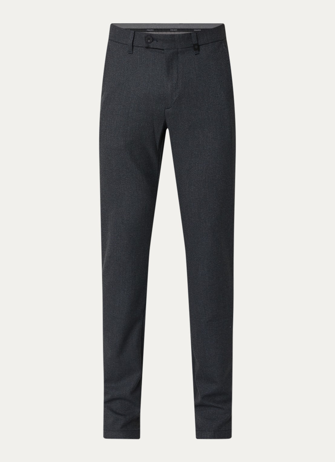 Strellson Code slim fit pantalon met steekzakken - voorkant 4 blauw