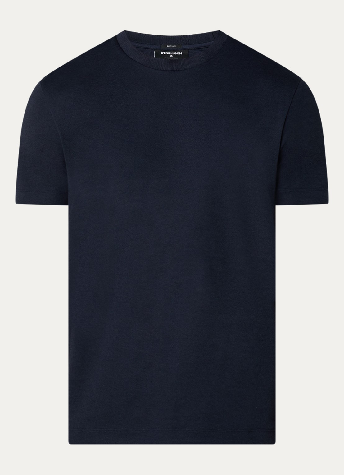 Strellson Edgar T-shirt met ronde hals - voorkant 2 donkerblauw
