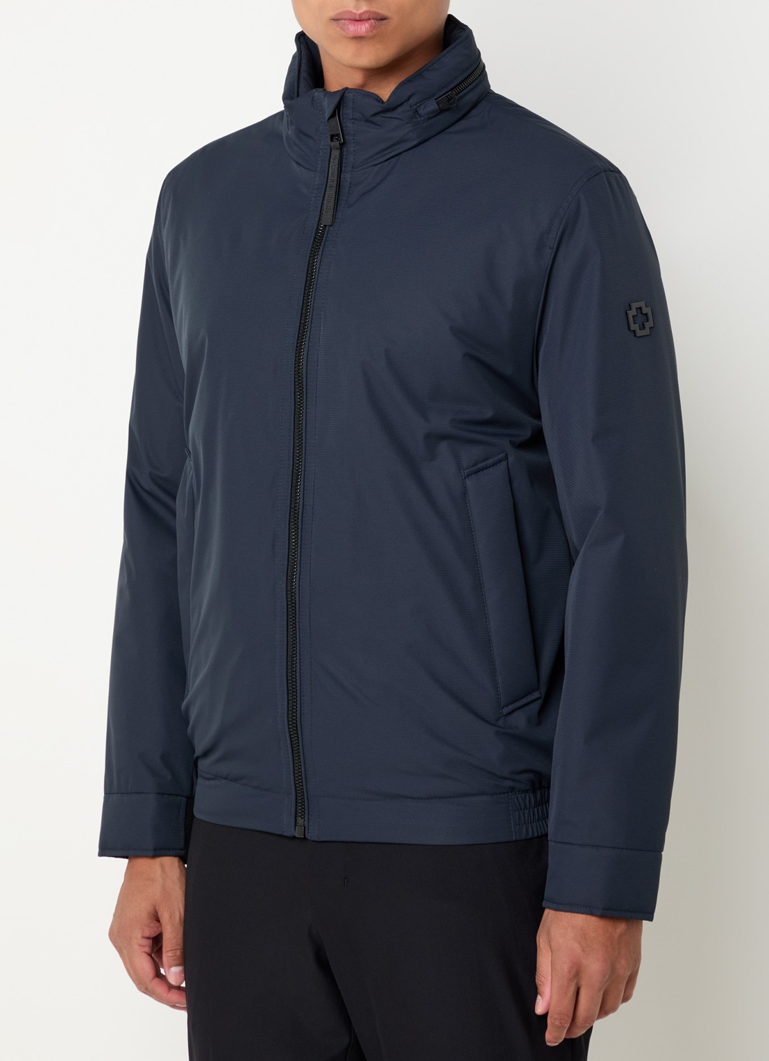 Strellson Gewatteerd jack met opstaande kraag - detail 3 donkerblauw