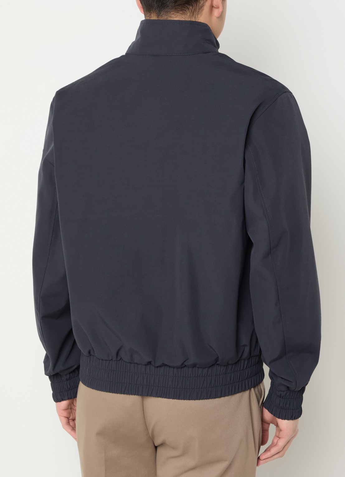 Strellson Jack met opstaande kraag en steekzakken - achterkant donkerblauw