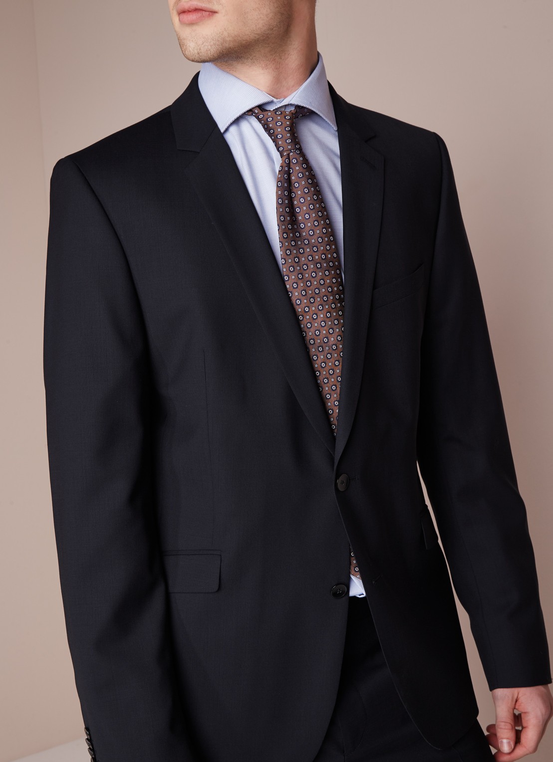 Strellson L-Allen slim fit colbert - detail 3 donkerblauw