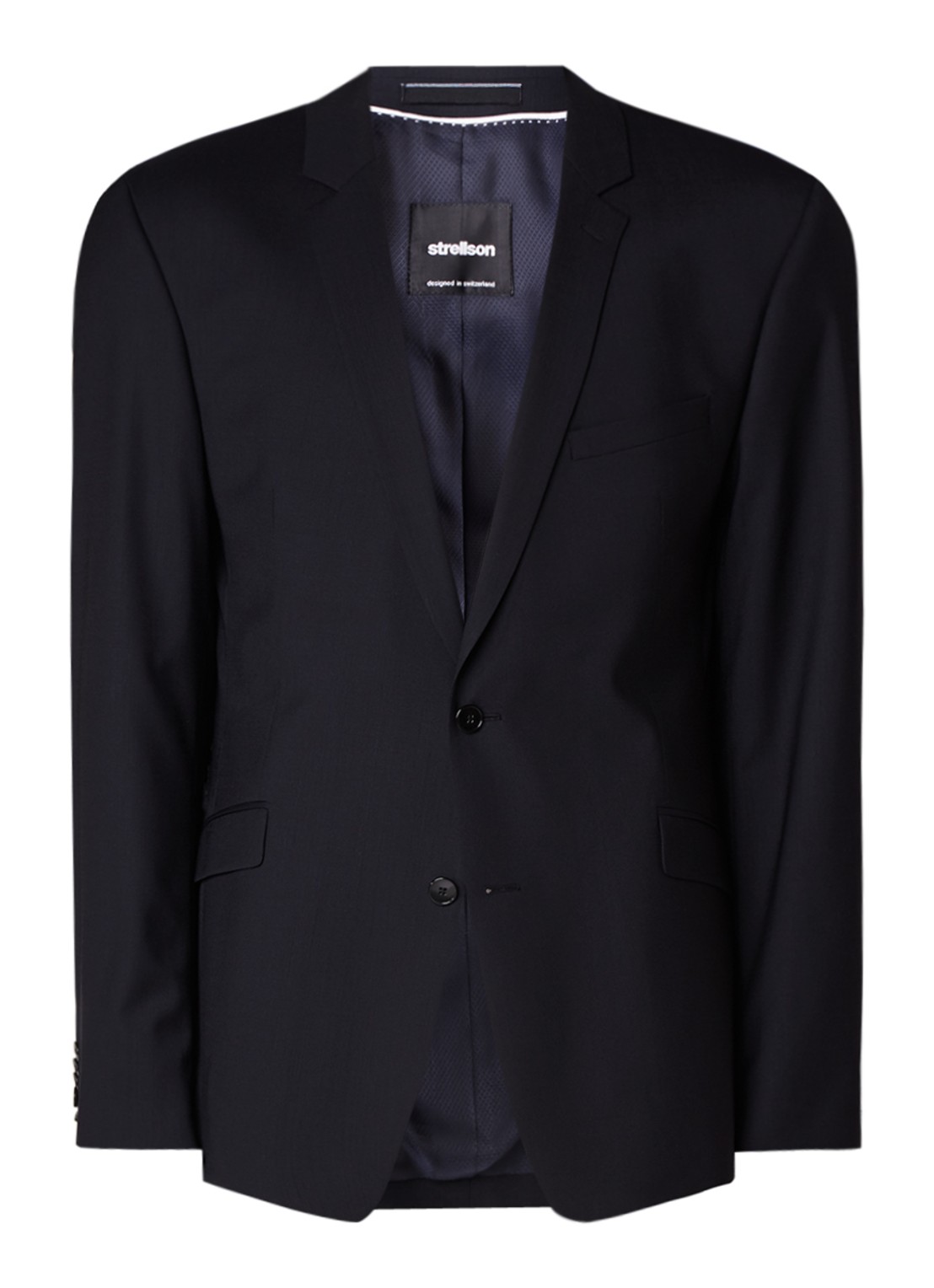 Strellson L-Allen slim fit colbert - voorkant donkerblauw