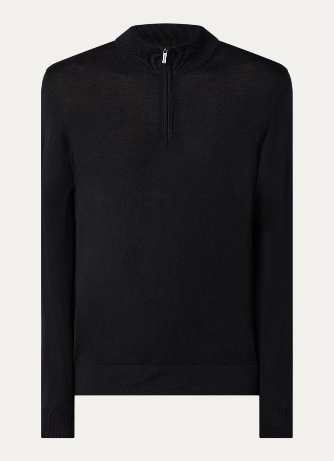 Strellson Marek fijngebreide pullover van scheerwol - voorkant zwart