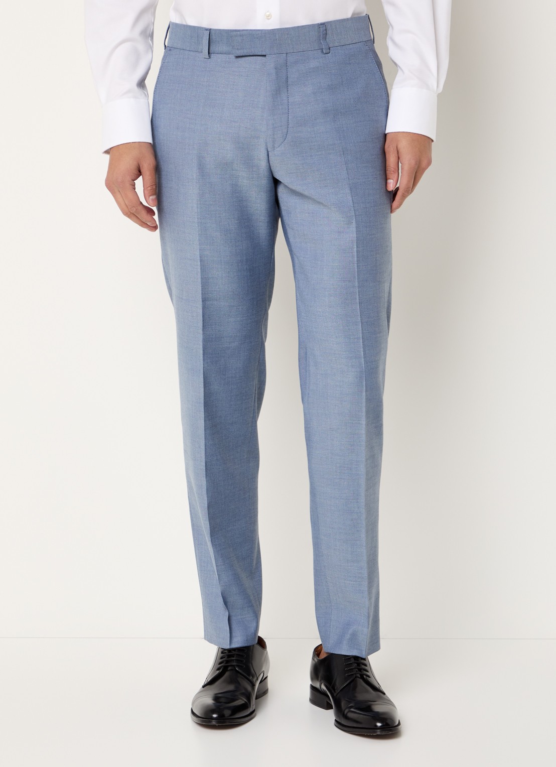 Strellson Melvin slim fit pantalon met steekzakken - detail 4 royalblauw