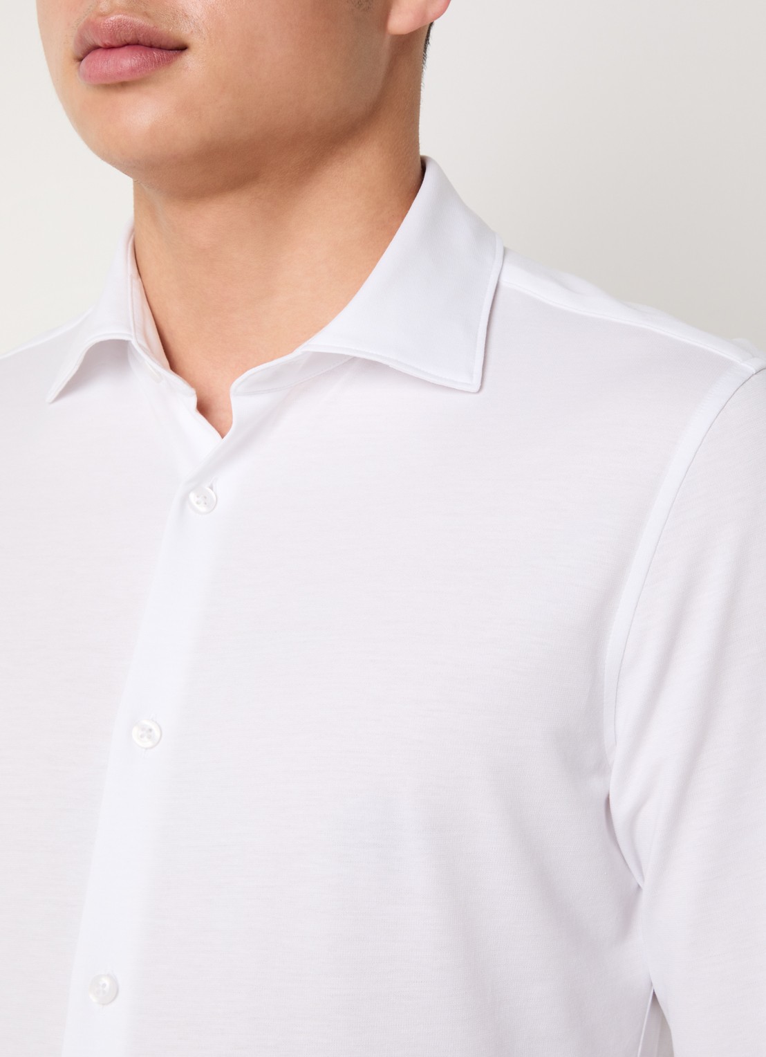 Strellson Powerflex regular fit overhemd met stretch - detail 2 wit