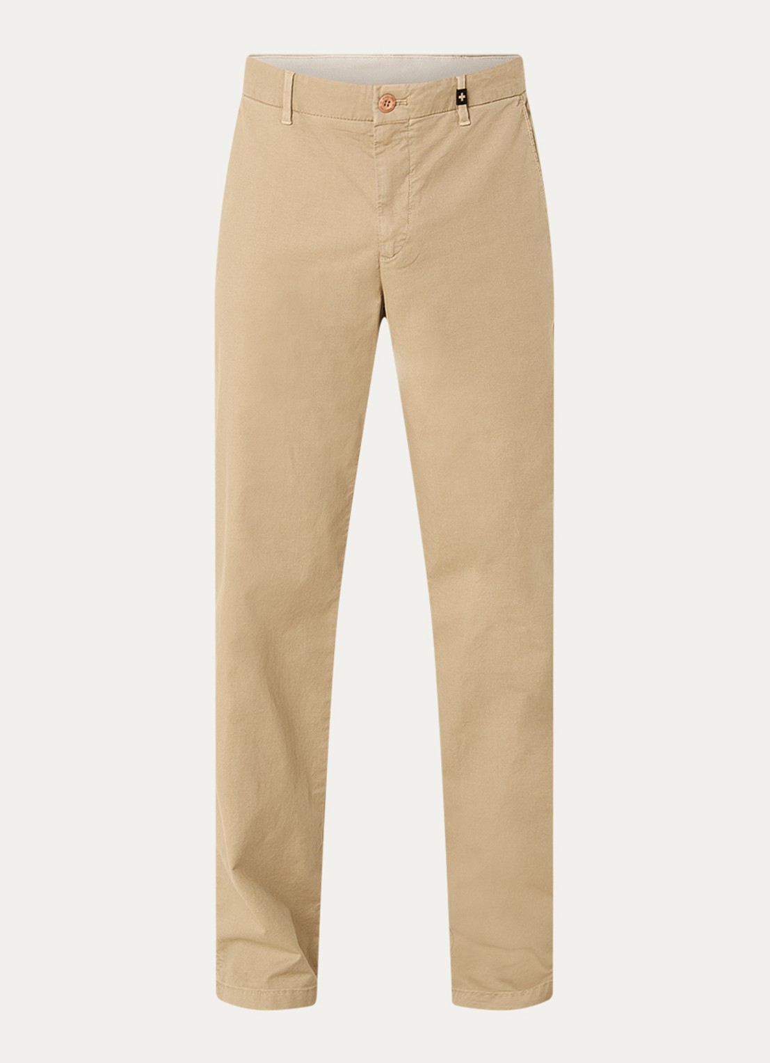 Strellson Rion-D tapered fit broek met steekzakken - voorkant 2 beige