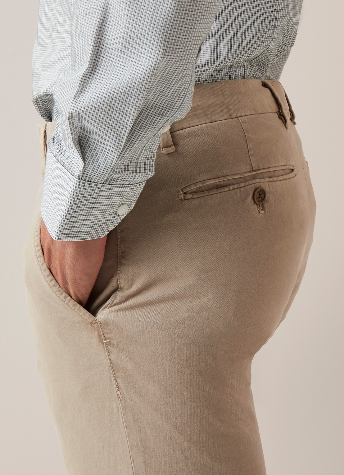 Strellson Rypton regular fit chino met stretch - detail 3 beige