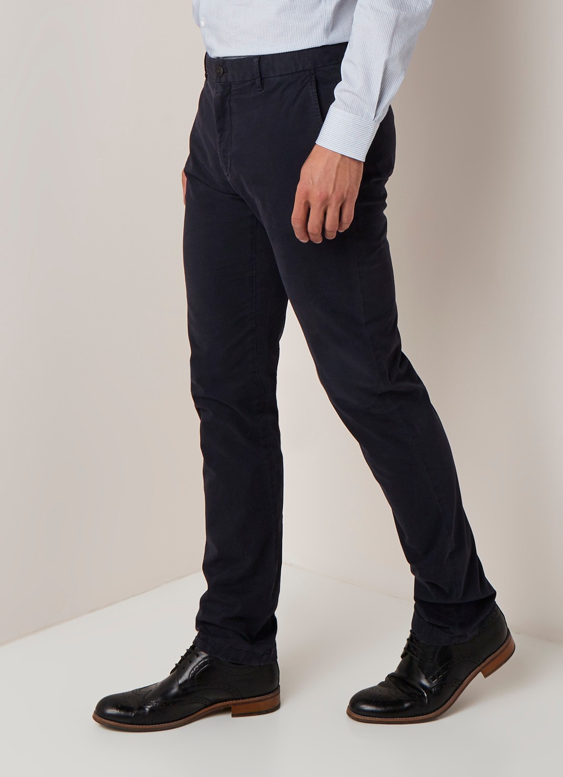 Strellson Rypton straight fit chino met stretch - detail 2 blauw