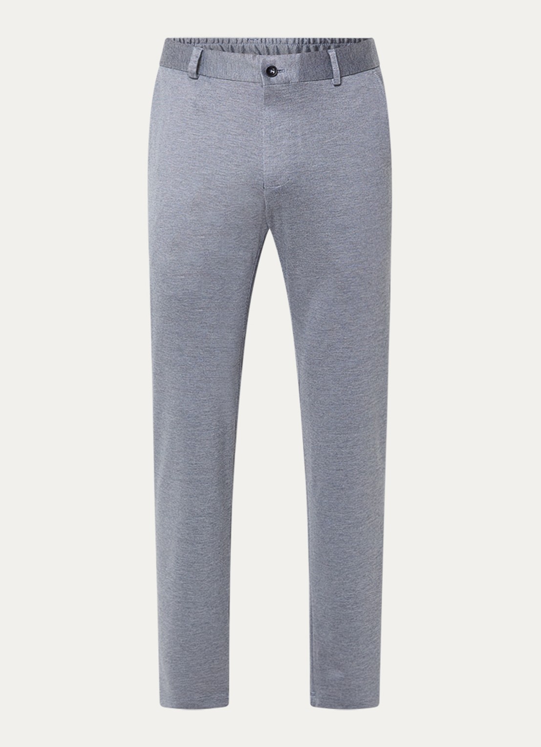 Strellson Tiu slim fit pantalon met steekzakken - voorkant 3 staalblauw