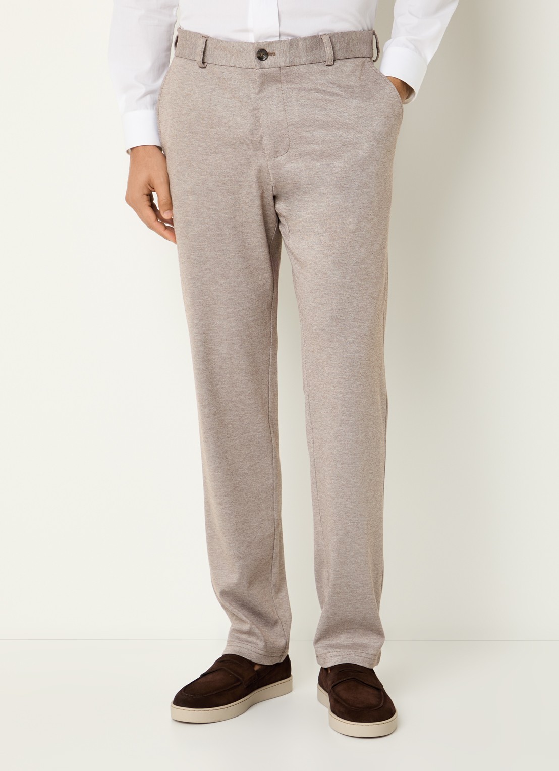 Strellson Tius slim fit pantalon met steekzakken - detail 4 rood