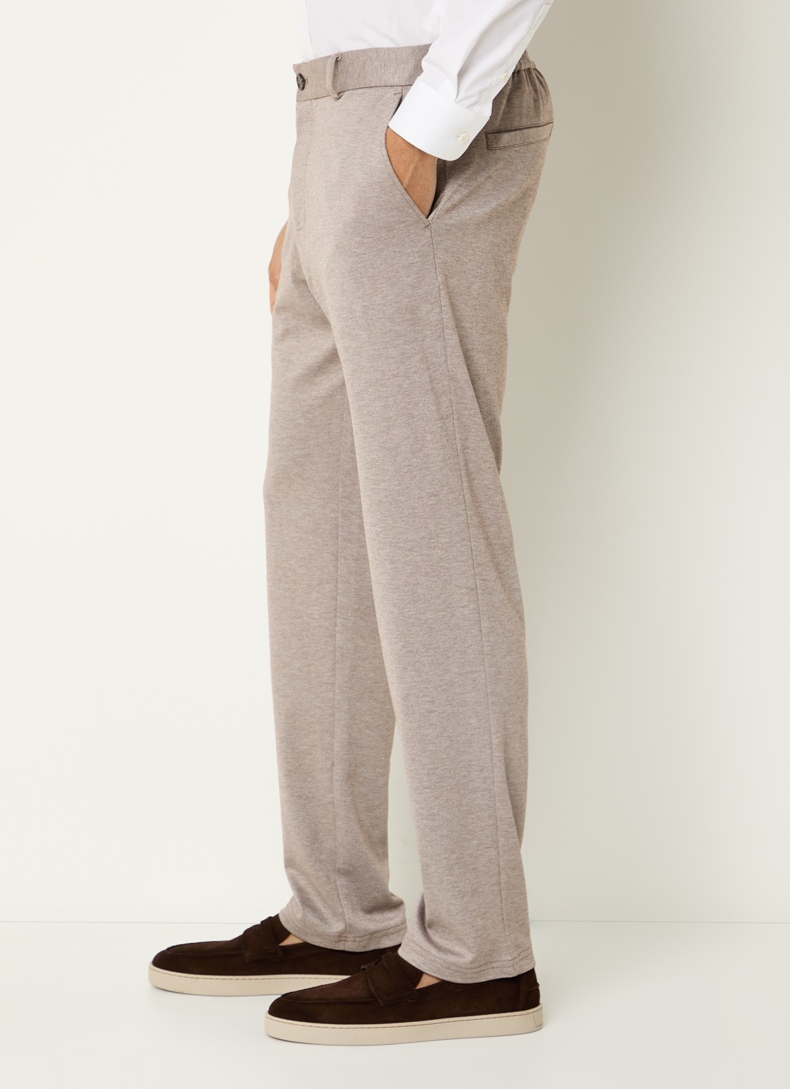 Strellson Tius slim fit pantalon met steekzakken - detail 5 rood