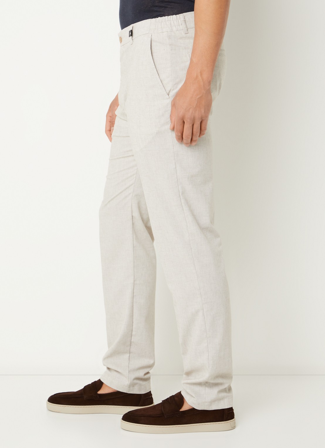 Strellson Tius straight fit chino met steekzakken - detail 5 beige