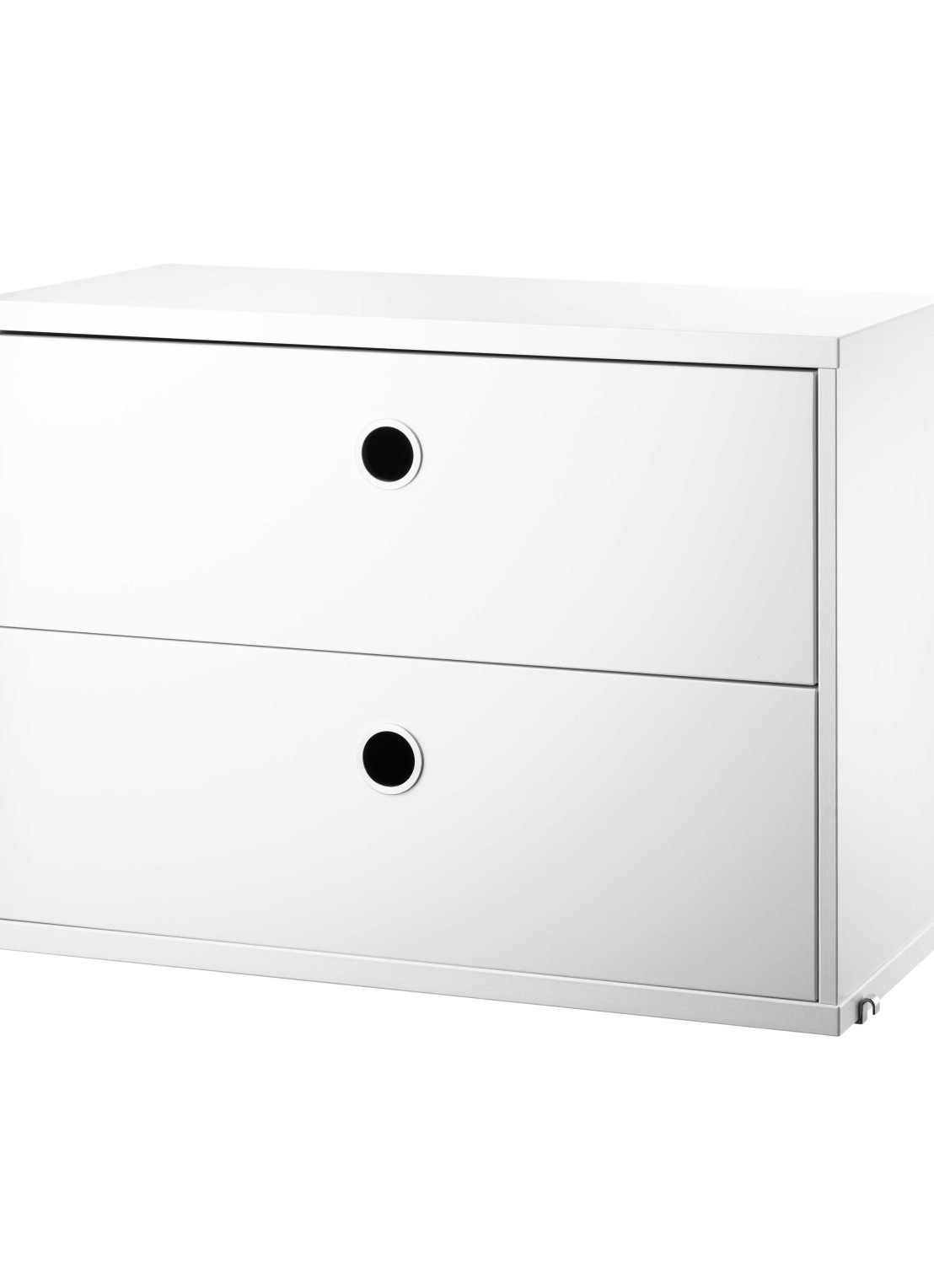 String Furniture Cabinet with two drawers  - voorkant wit