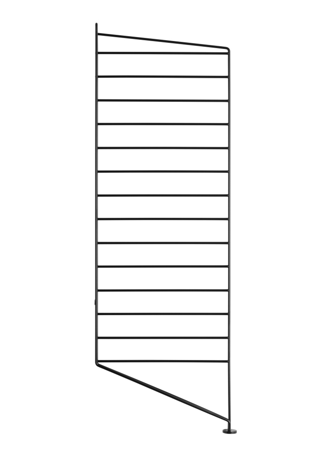 String Furniture Floor side panel 30 x 85 cm  - voorkant zwart