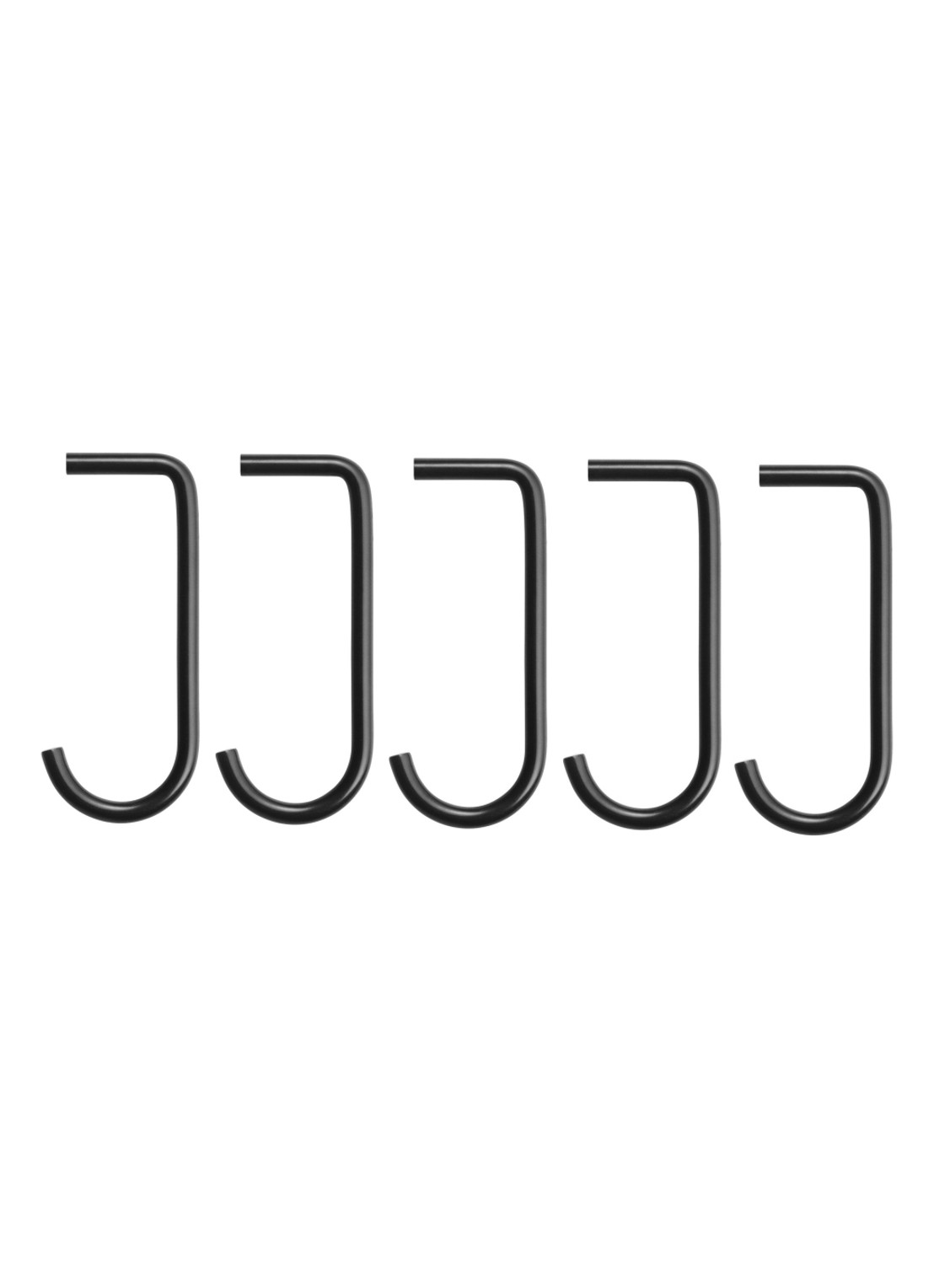 String Furniture Hook set van 5  - voorkant zwart