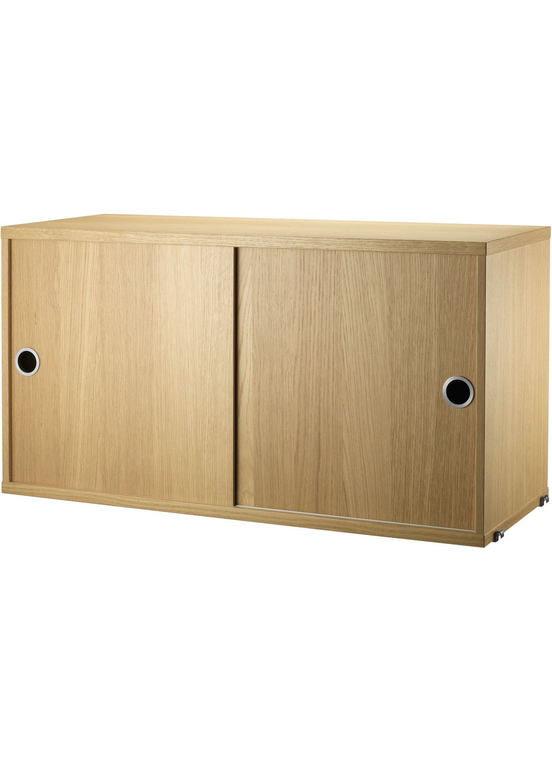 String Furniture Kast met schuifdeur  - voorkant beige