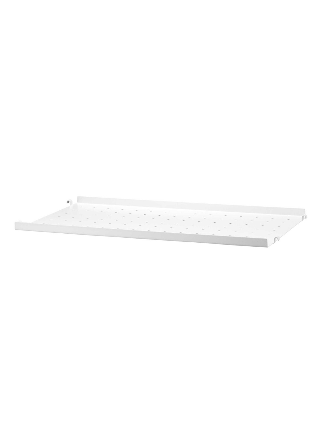 String Furniture Metal shelf low edge 58 x 20 cm - voorkant wit