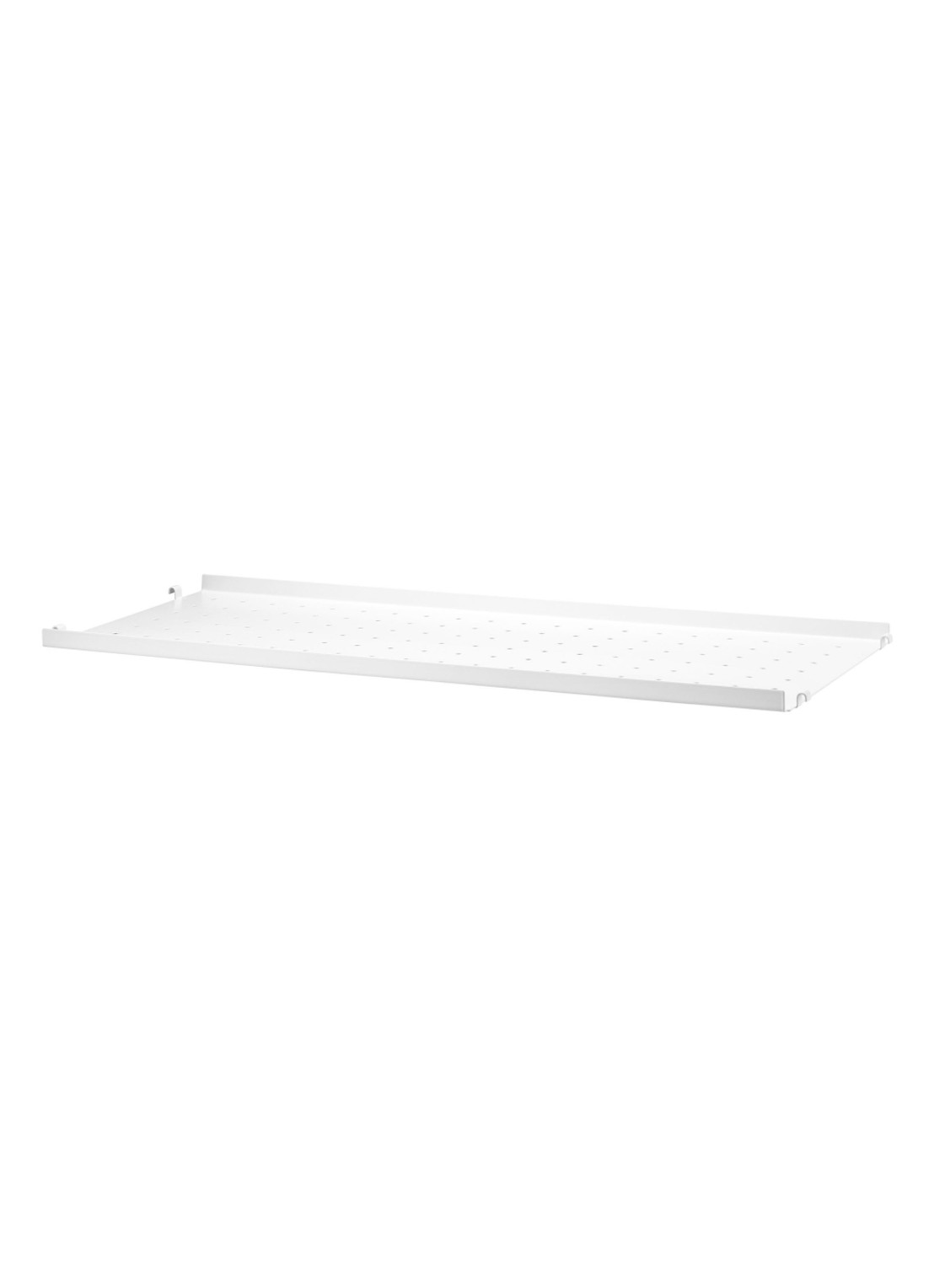 String Furniture Metal Shelf Low Edge wandplank 78 x 30 cm - voorkant wit