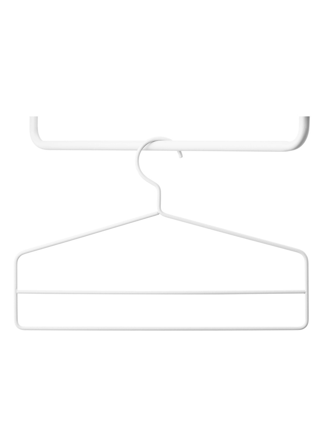 String Furniture Plus kledinghanger set van 4 - voorkant wit