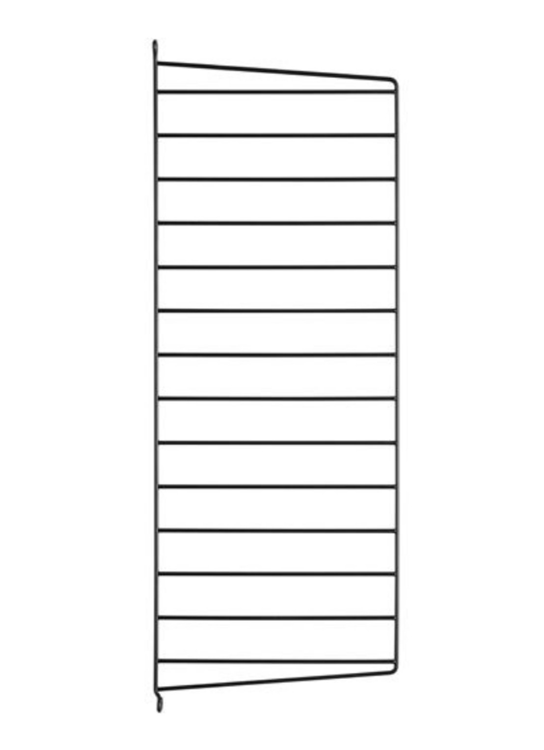 String Furniture Wall side panel 1-pack 50 x 30 cm  - voorkant zwart