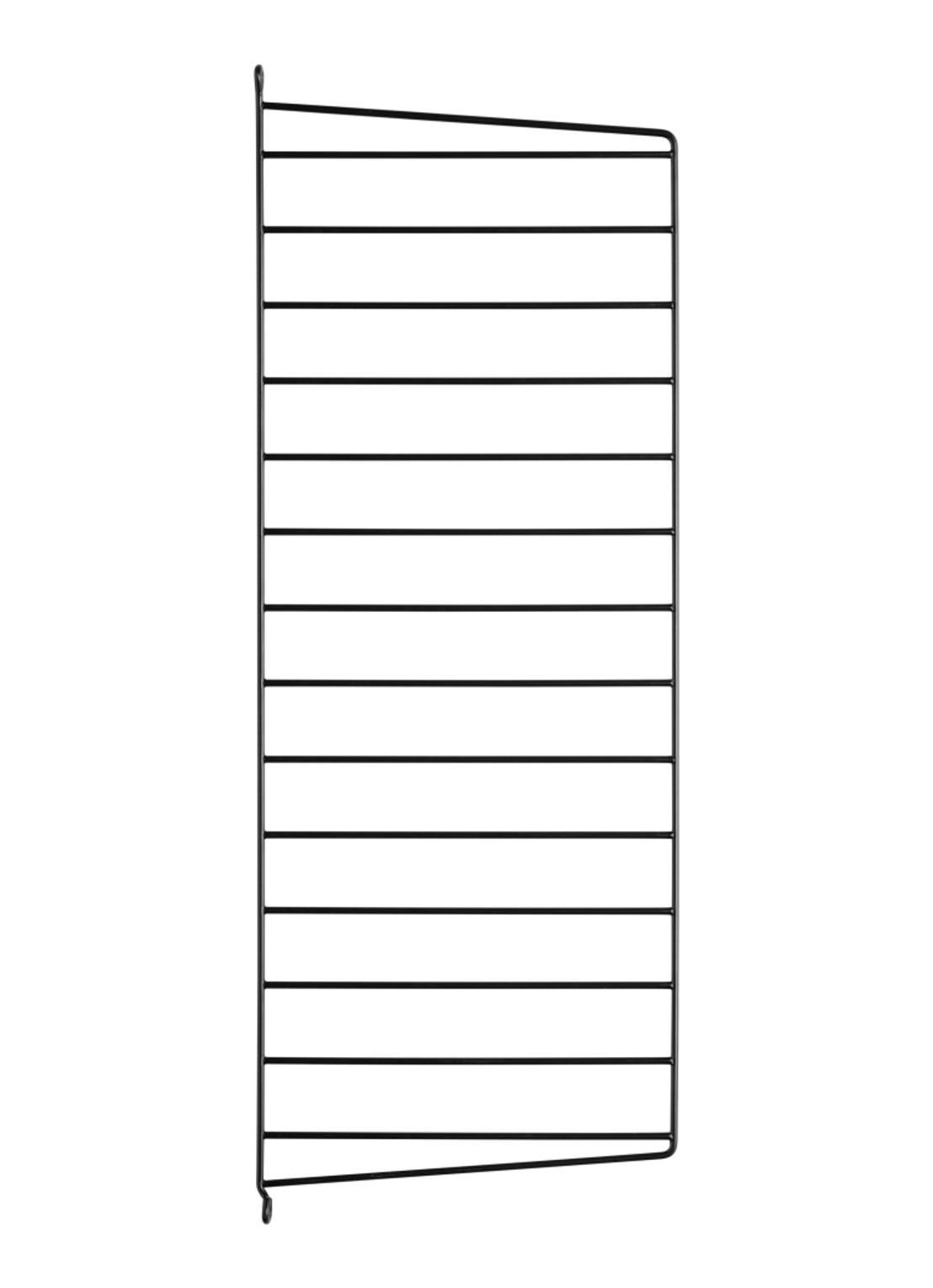 String Furniture Wall side panel 30 x 75 cm - voorkant zwart