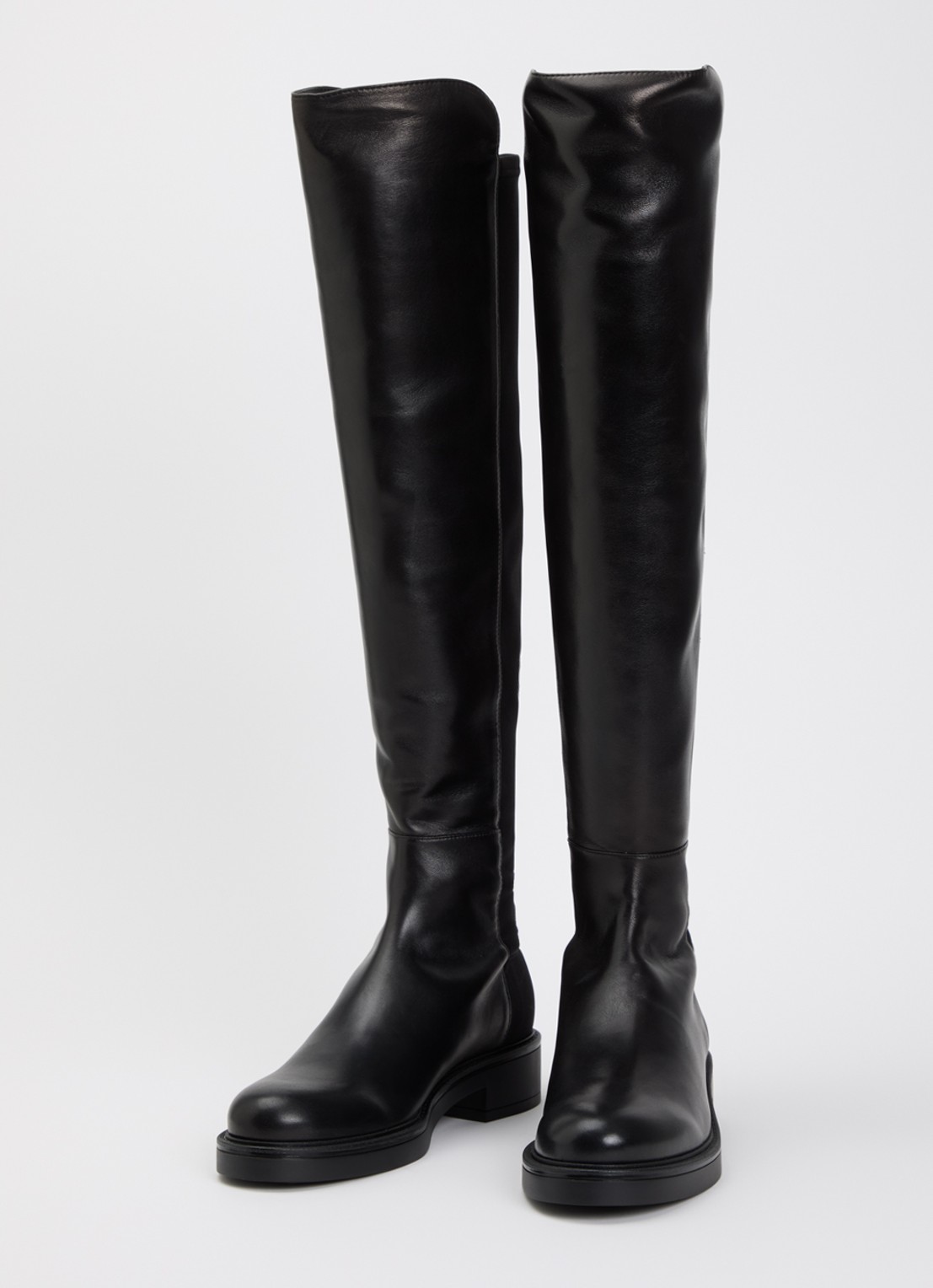 Stuart Weitzman 5050 Celia overknee laars van leer - detail 2 zwart
