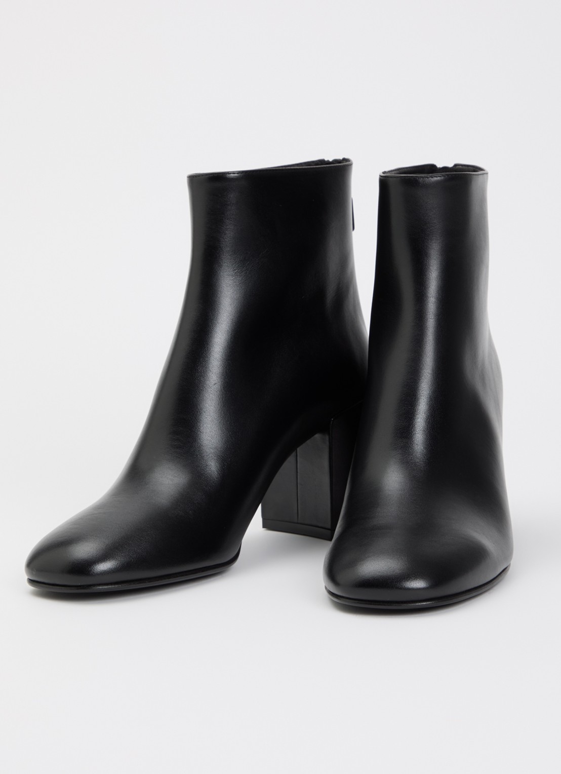 Stuart Weitzman Bacari Zip enkellaarsje van leer - detail 2 zwart