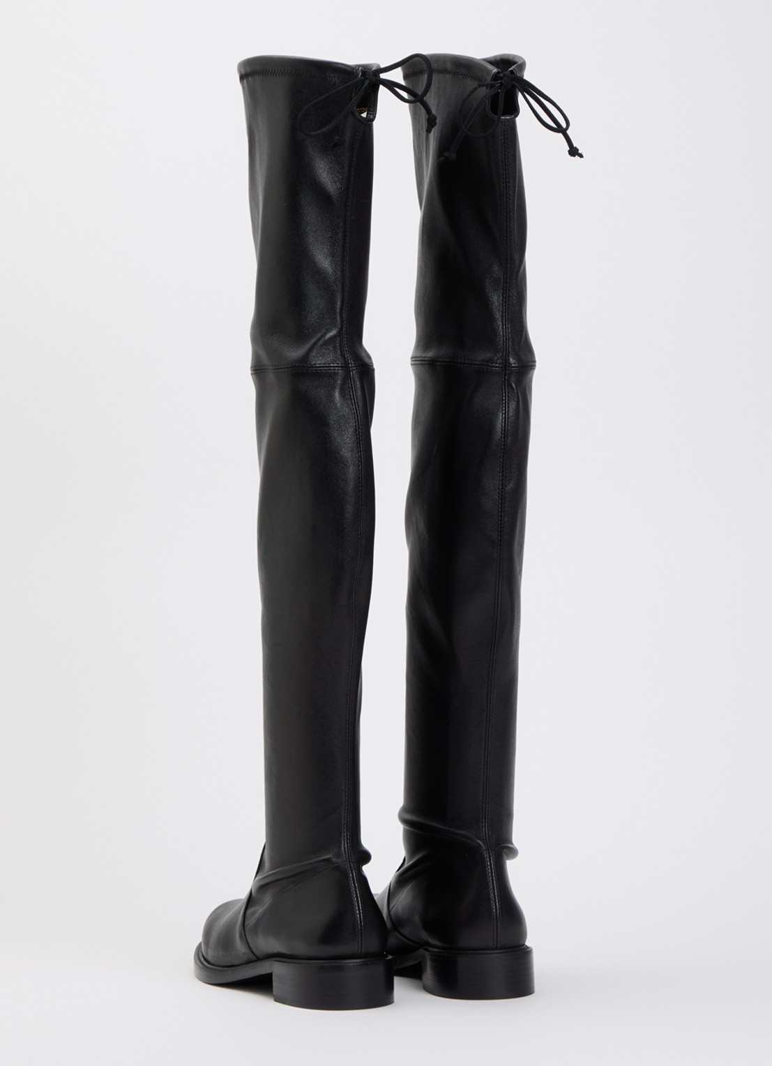 Stuart Weitzman Giseleland overknee laars van leer - achterkant zwart