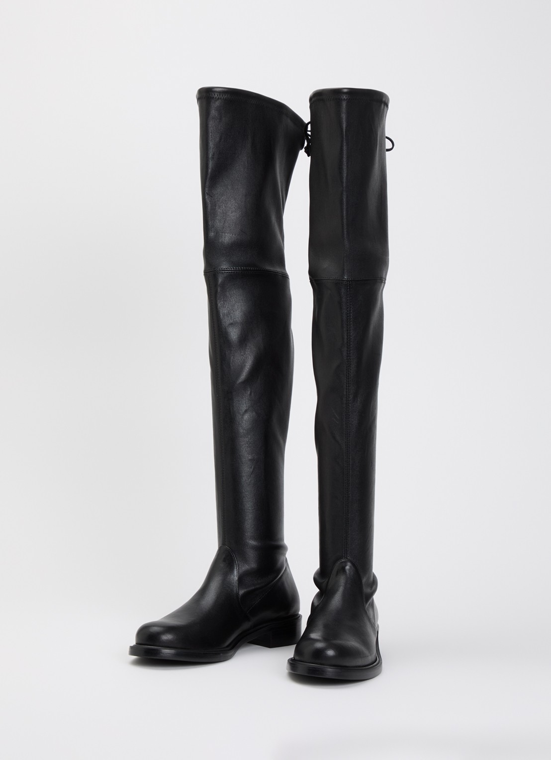 Stuart Weitzman Giseleland overknee laars van leer - detail 3 zwart
