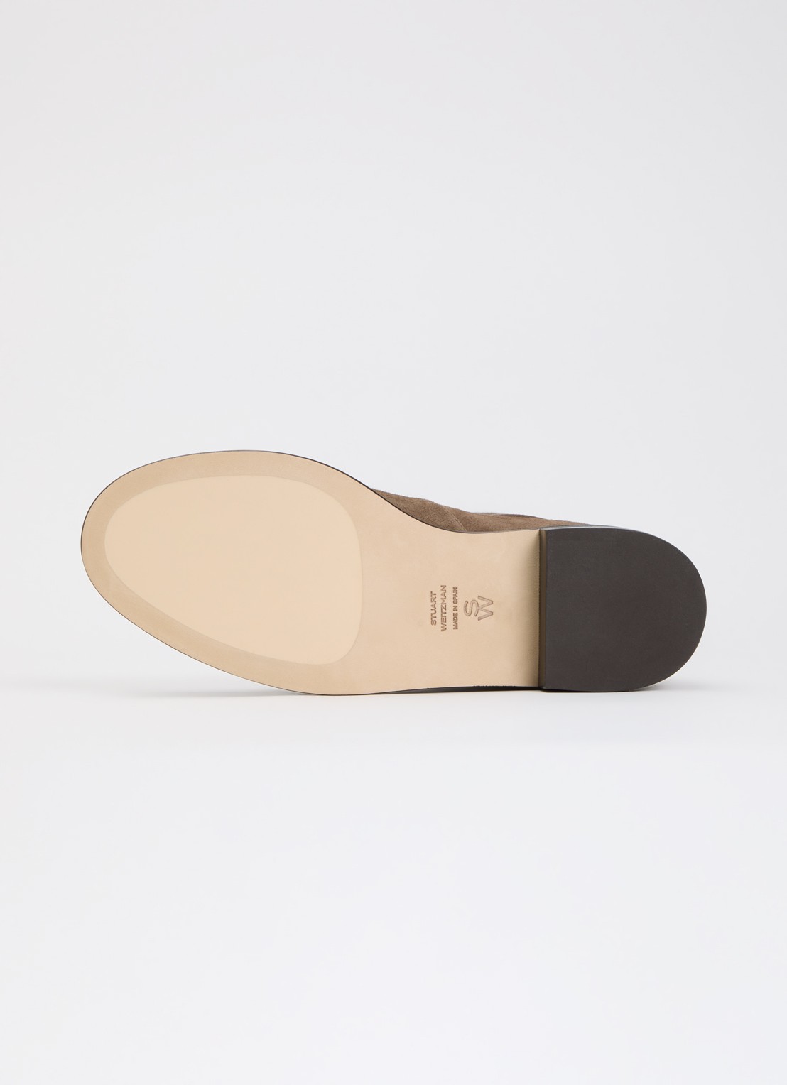 Stuart Weitzman Giseleland overknee laars van suède - detail 3 lichtbruin