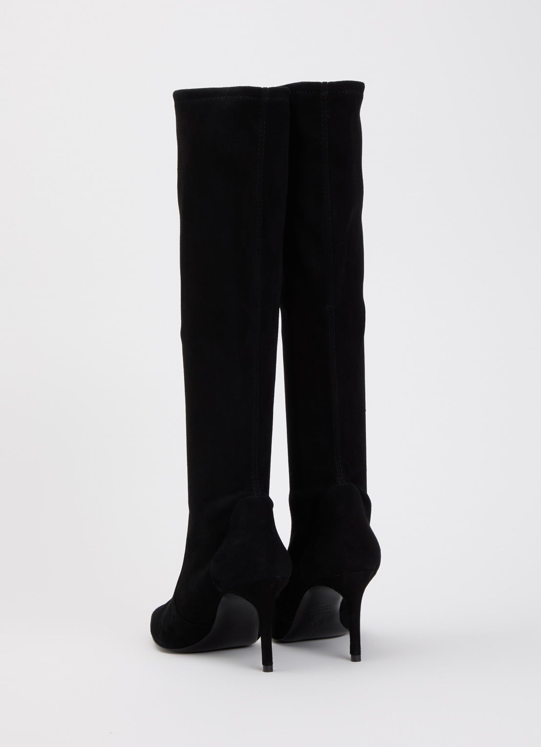 Stuart Weitzman Stuart Power laars van leer - achterkant 4 zwart