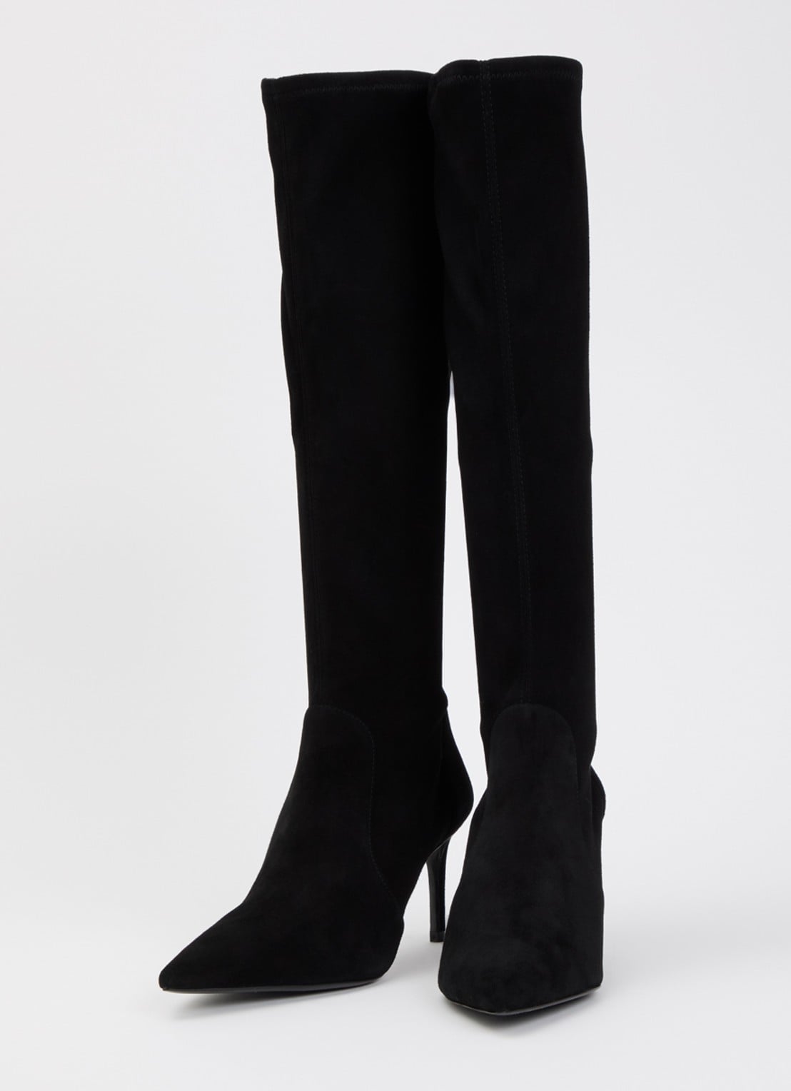 Stuart Weitzman Stuart Power laars van leer - detail 2 zwart