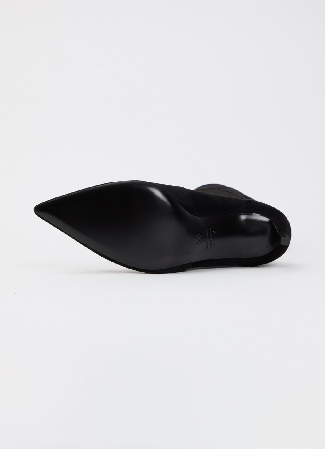 Stuart Weitzman Stuart Power laars van leer - detail 3 zwart