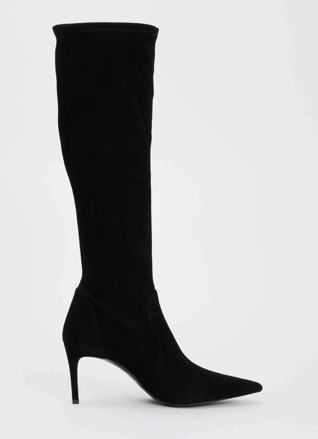 Stuart Weitzman Stuart Power laars van leer - voorkant zwart