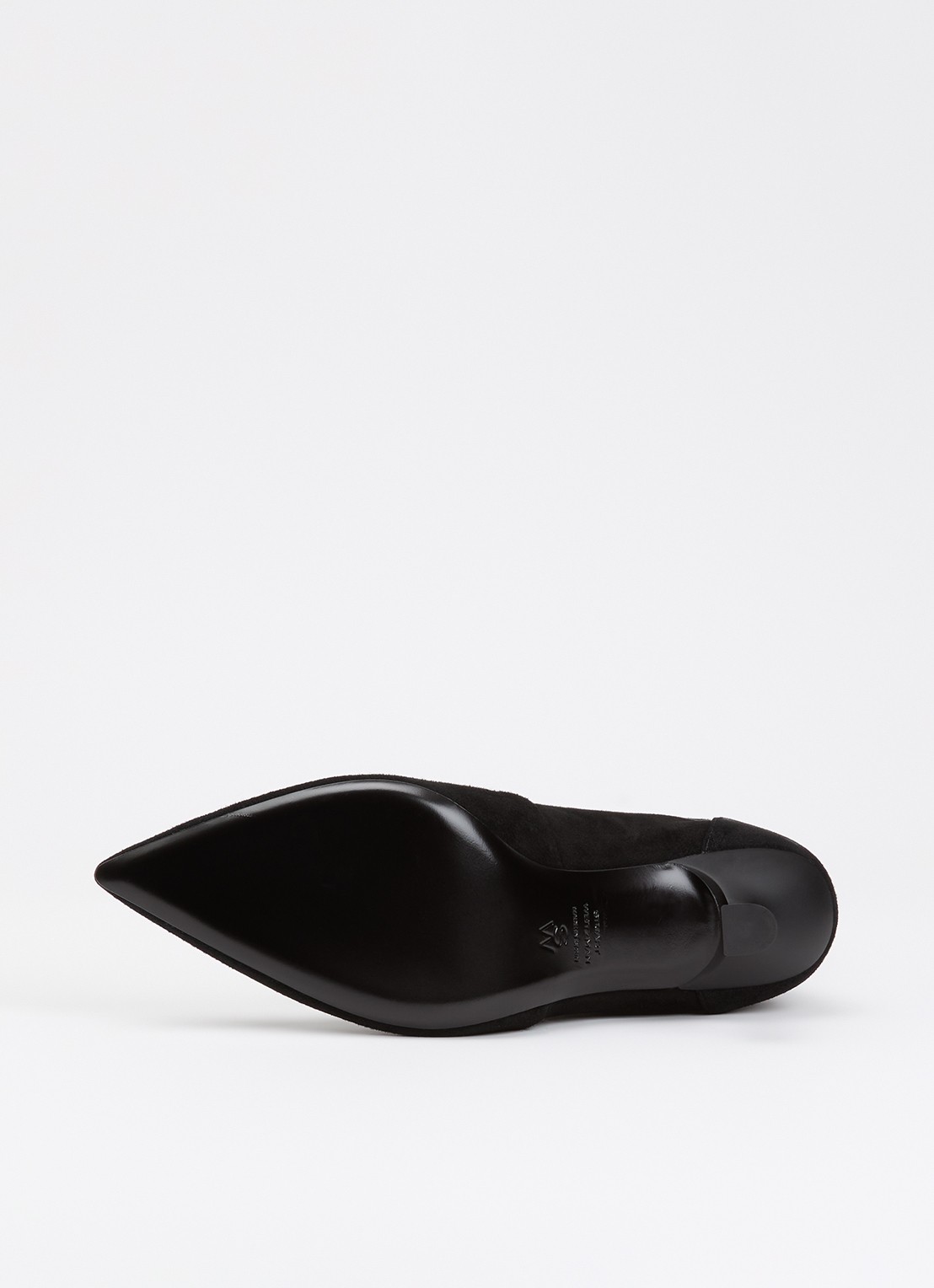 Stuart Weitzman Stuart Supersculpt 75 laars van suède - detail 3 zwart