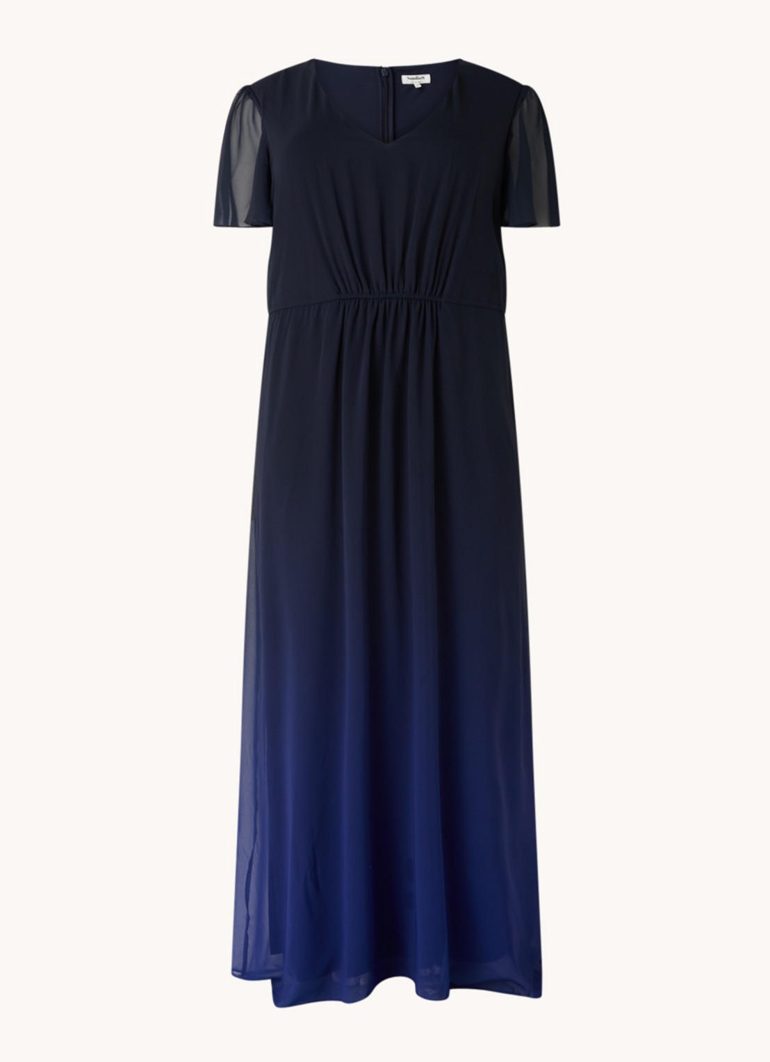 Studio 8 Betty maxi jurk met ombre kleurverloop - voorkant 3 blauw