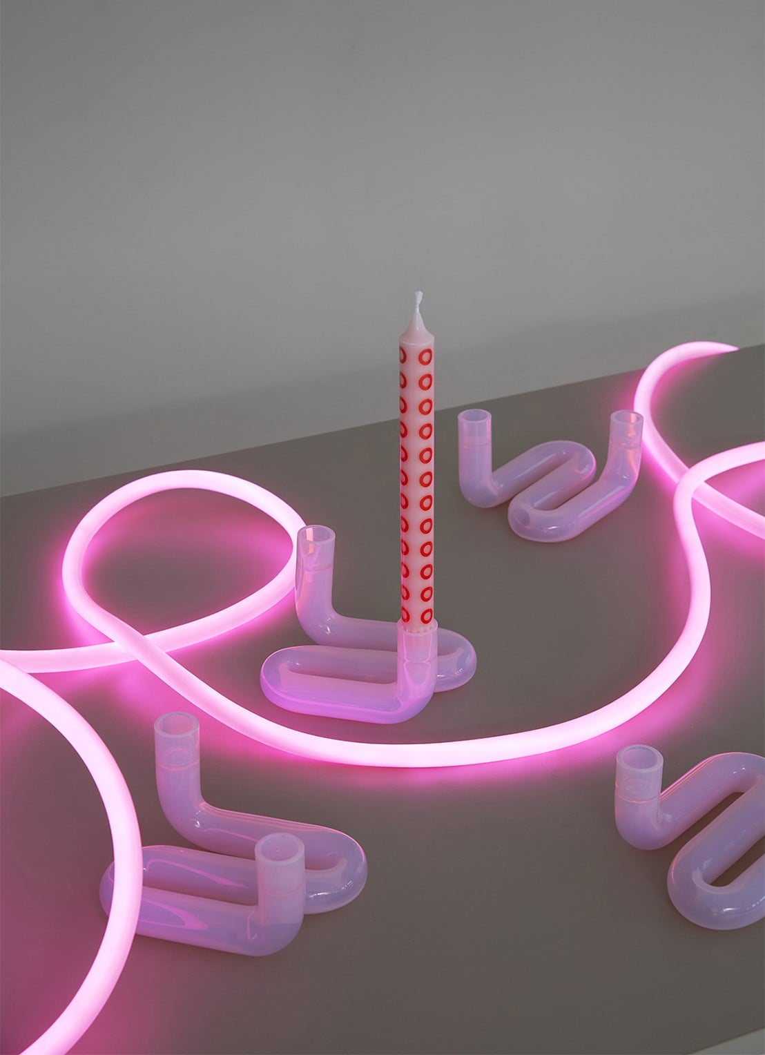 Studio About Flex Tube ledverlichting 5 meter - detail 4 donkerroze
