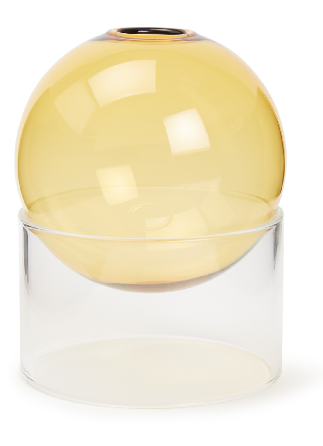 Studio About Flower Bubble vaas 10 cm - voorkant 2 geel