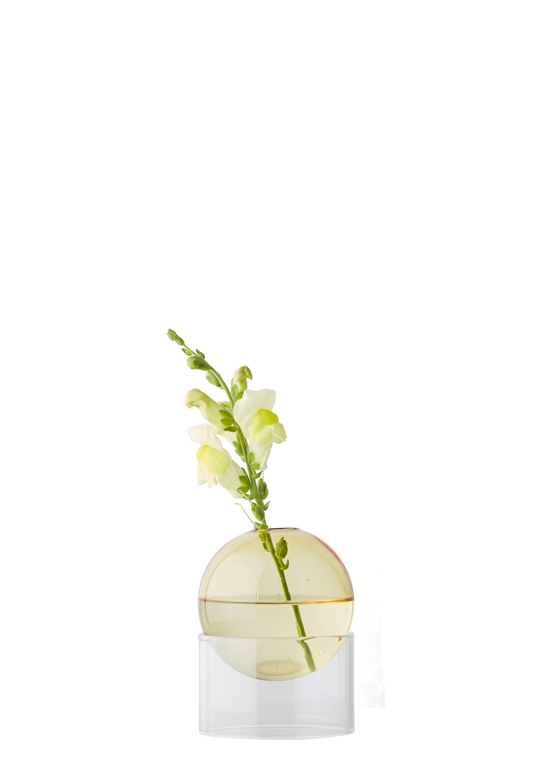 Studio About Flower Bubble vaas 10 cm - voorkant 3 geel