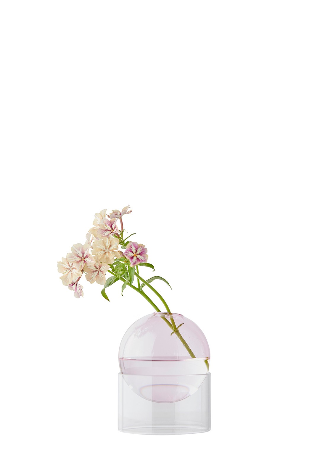 Studio About Flower Bubble vaas 10 cm - voorkant 2 roze