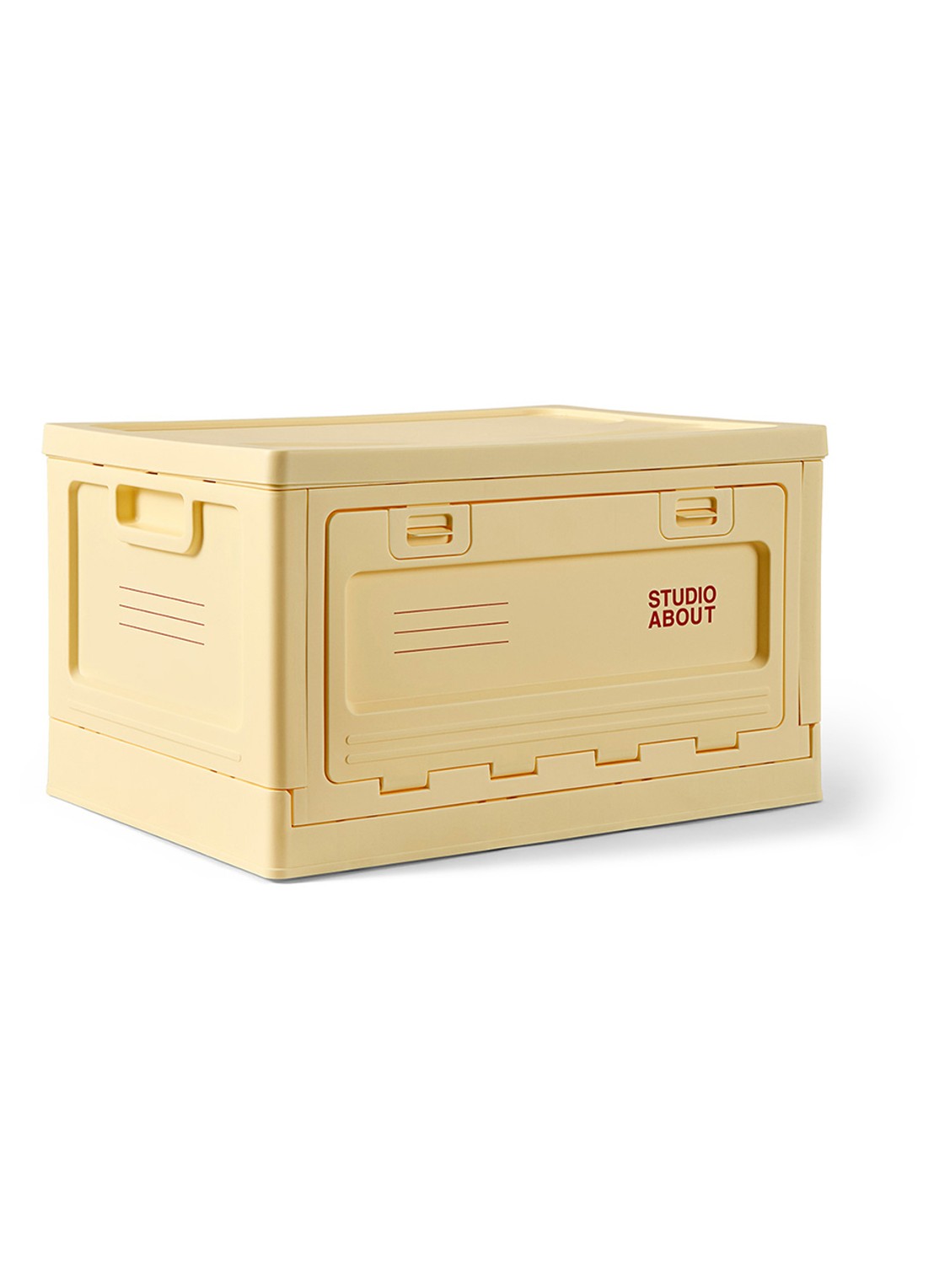 Studio About Large opbergbox 35,5 x 50 cm - voorkant 7 lichtgeel