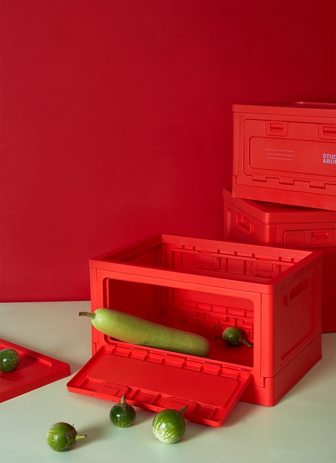 Studio About Medium opbergbox 29 x 40 cm - detail 7 rood