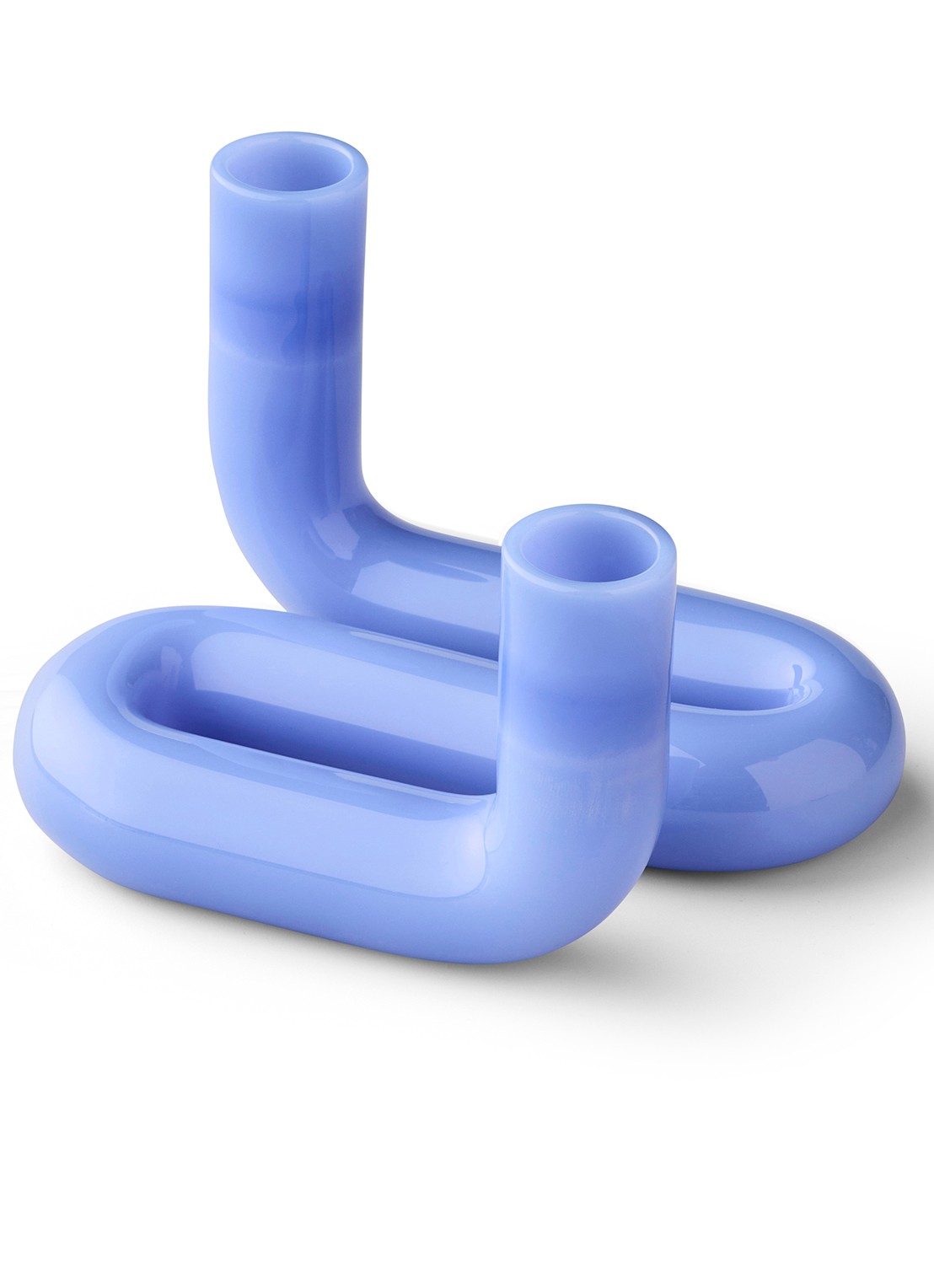 Studio About Wave kandelaar 10 cm - voorkant 2 blauw
