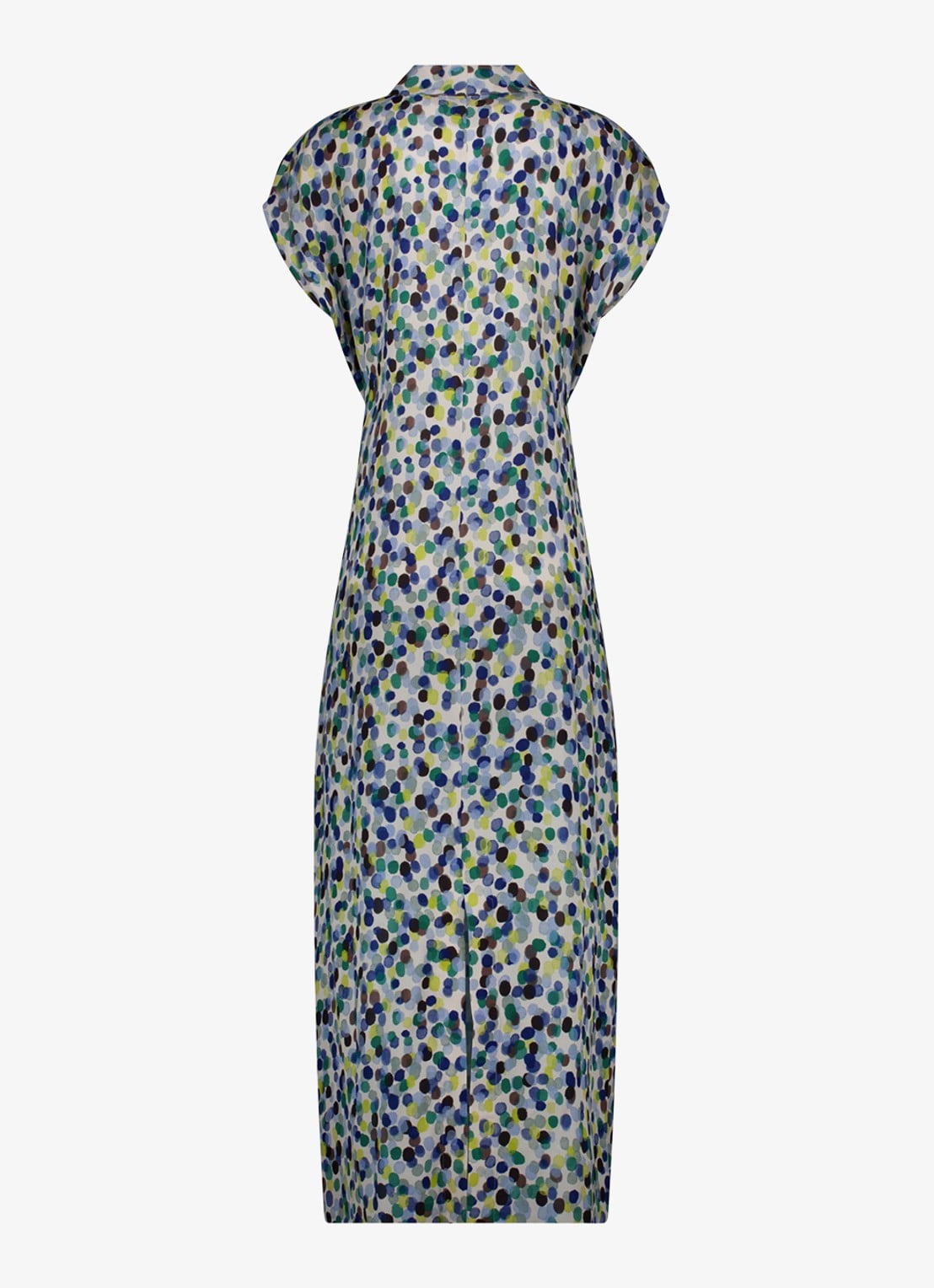 Studio Anneloes Andra maxi tuniekjurk met stippenprint - achterkant 3 blauw