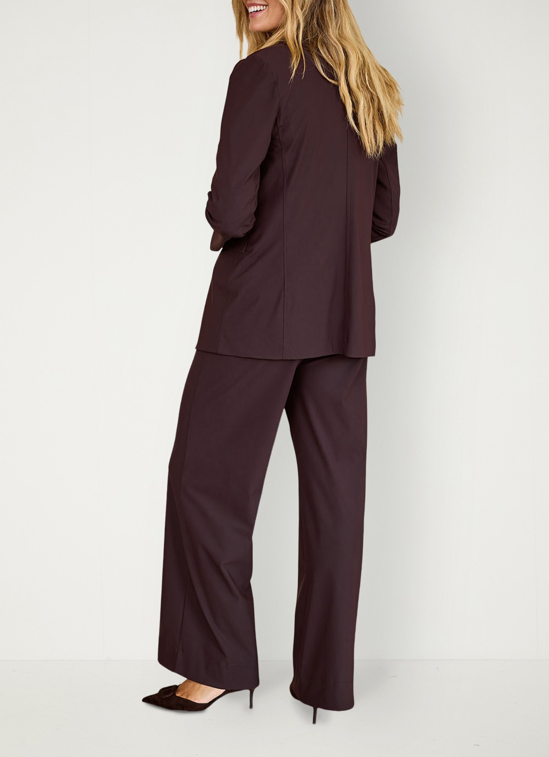 Studio Anneloes Blazer met klepzakken - achterkant 6 bruin